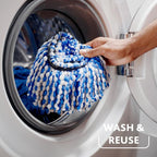 Rinse Clean Spin Mop Head Refill - Microfibre power - Stubborn dirt removal - Authentic Vileda Mop Head Replacement - Machine Washable - Only Fits Rinse Clean or H2PrO Spin Models