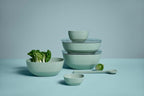 Serving Bowl with lid Silueta - Dishwasher & Microwave Resistant - Salad Bowl - Tapas Bowls - Tableware - 5000 ml - Nordic White