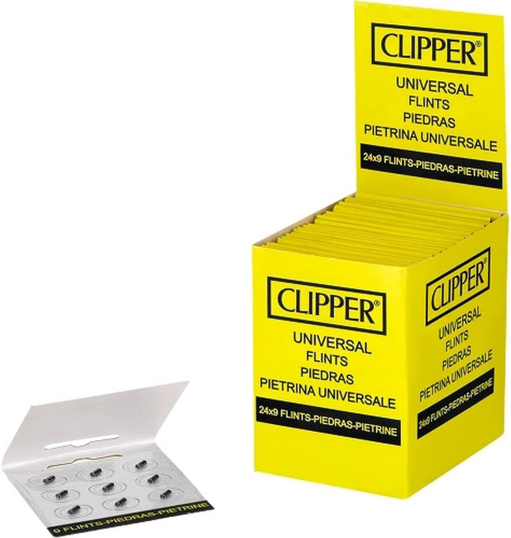 Clipper Universal Flints Stones 24 x 9 Per Pack by Clipper Black/White
