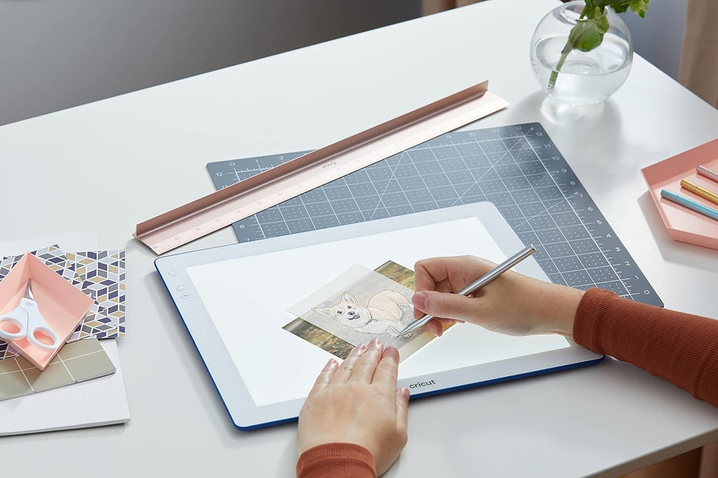 BrightPad Go | 29.2 cm x 22.8 cm (11.5" x 9") | Cordless LED Light Box | 5 Brightness Settings, Up to 4200 Lux | for Drawing, Tracing, Paper Crafting, Weeding and More. | Indigo