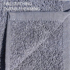 Bathroom and Kitchen 2 Pc Hand Towels Pack - 500 GSM Natural 100% Egyptian Cotton -Quick Dry and Absorbent - Fast Drying Soft and Luxurious Bath Hand Towel Set (Grey, 50x80 CM)
