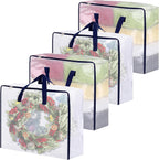 4 Pack Clear Storage Bags with Zip, 75L Moving Bags Clothes Storage Bags Moving Totes Packing Bags for Moving Clothes Bedding Duvet Pillow Blanket Toys Storage Wrapping Paper Storage