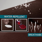 Premium Water-Repellent Sofa Seat Cushion Covers High Stretch Jacquard Fabric Couch Seat Slipcover Protector for Chaise sofa (Chaise, Chocolate)