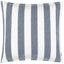 . Yard Hayle Cushion Cover – Reversible Water Resistant Striped Soft Cotton Outdoor Decorative Case (Navy – 50x50cm)