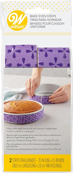 Bake Even Cake Strips, 2 Pieces, Purple