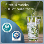 Marella XL Water Filter Jug Blue (3.5L) incl. 1x MAXTRA PRO Pure Performance cartridge - large-volume jug with digital LTI and Flip-Lid - now in sustainable Smart Box packaging
