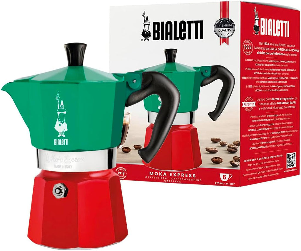 Bialetti Moka Express 6 Cup Espresso Maker
