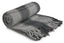 Frisco - Recycled Cotton Traditional Check Chair Sofa Setee Throw Over Blanket in Charcoal Grey - 50x60 (127x152cm)