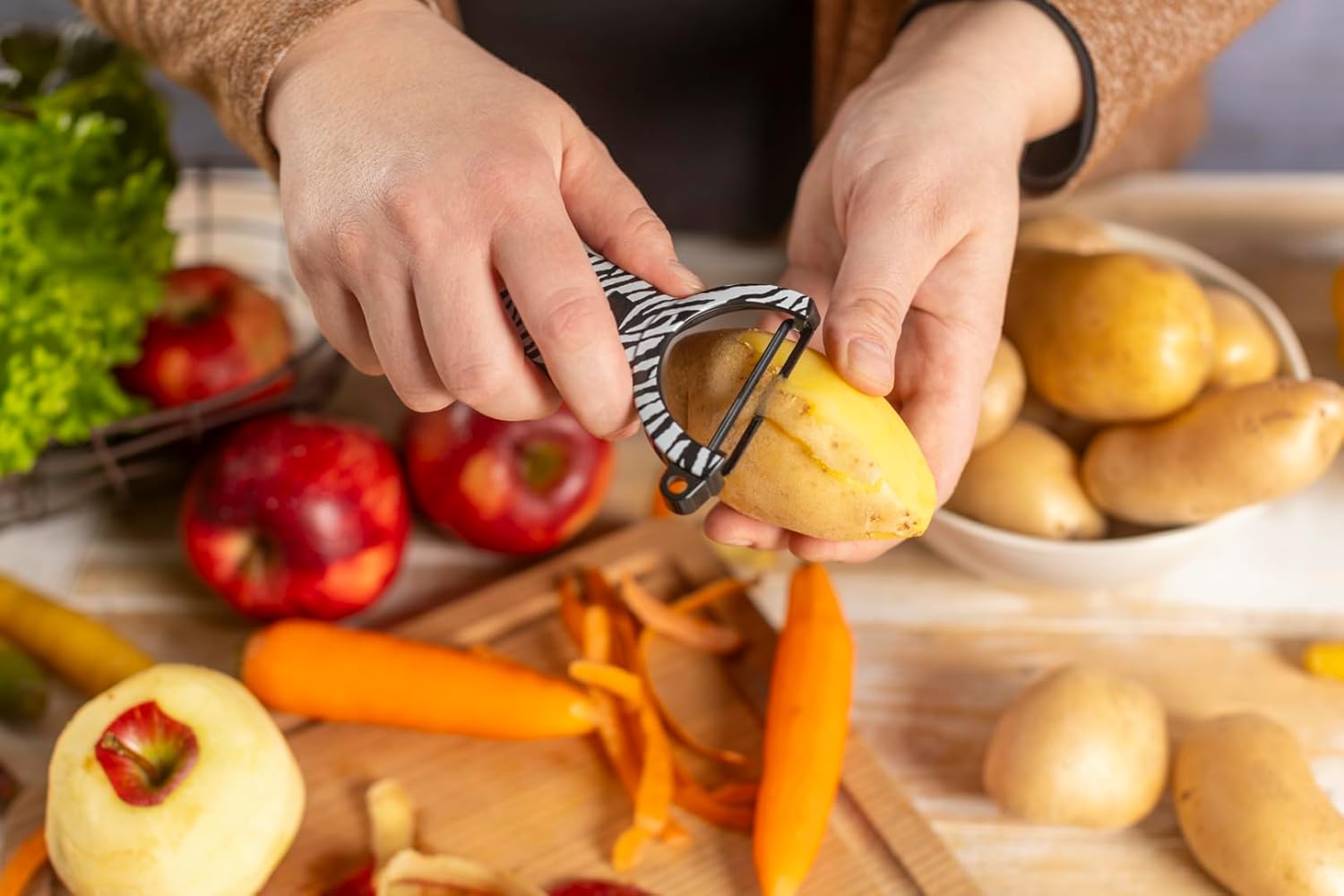 Zebra Swiss Peeler, Set of 3