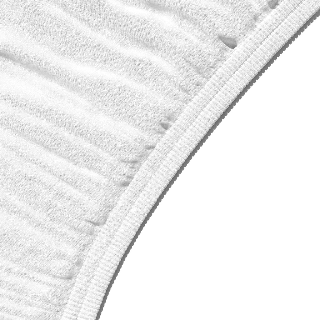 Bedding Soft Microfibre Super King Fitted Sheet with 12 inch (30 cm) Deep Pocket, 180 x 200 cm, White