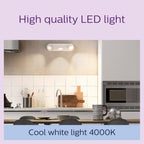 LED Classic Spot Light Bulb 3 Pack [Cool White 4000K - GU10] 35W, Non Dimmable. for Home Indoor Lighting