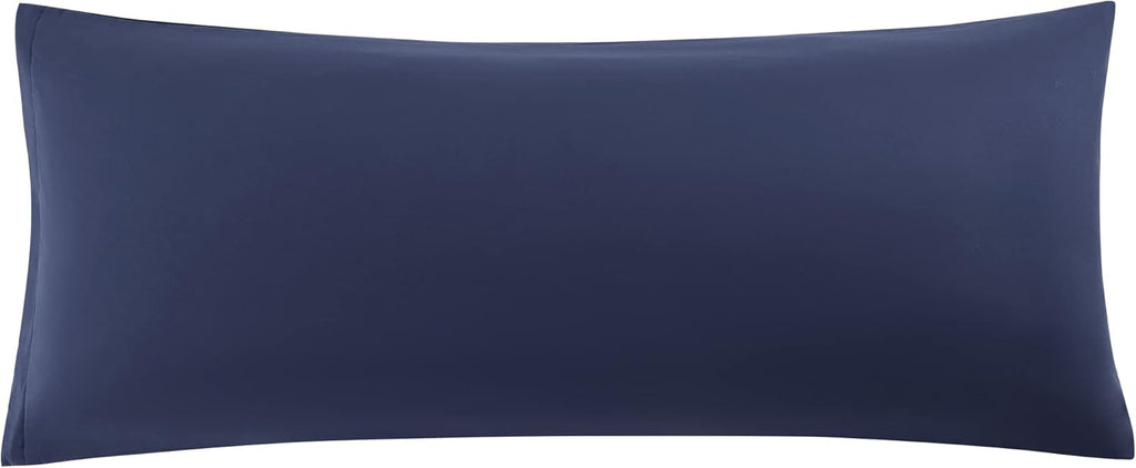 Soft Brushed Microfiber Body Pillow Cover with Zipper Closure, Bolster Pillow Cases Long Pillow Cases for Body Pillow Navy 20"x60" (5ft)