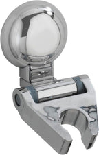 Cosmetic Tower Organizer, White, 3 Rotating Compartments, Chrome, 9 x 6 x 8 cm