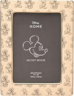 Disney Mickey & Minnie Ceramic Photo Frame 4" X 6", 10 x 15 cm - Printed Images of Mickey & Minnie Mouse