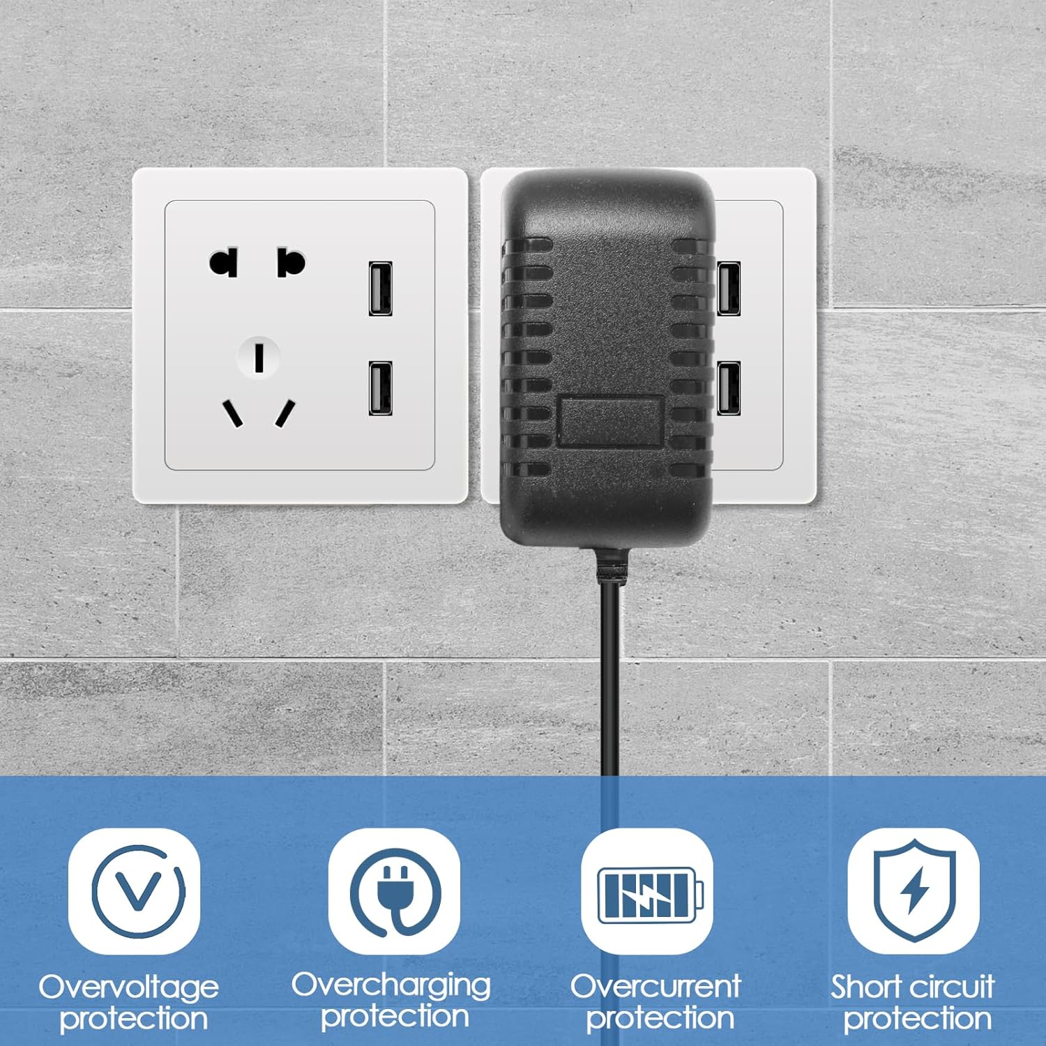 26V Charger for Hoover H-Free 100, H-Free 200, H-Free 500, H-Free 700, H-Free 800, HF122GH, HF222MPT, HF522UPT, HF522BH – Power Supply Adapter for Cordless Vacuum Cleaners with 1.8m Cable