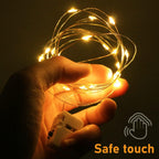 12 Pack 3 Modes LED Fairy Lights Battery Operated, 2M 20LED Mini String Lights Battery Powered IP65 Waterproof Silver Wire Small Fairy Lights Indoor Outdoor for Jars, Christmas, Party, Bedroom