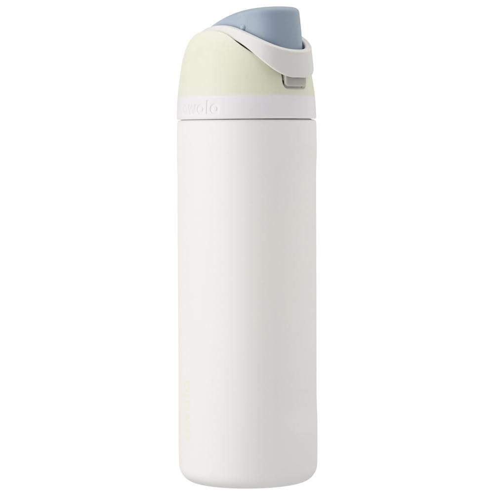 FreeSip Insulated Stainless Steel Water Bottle with Straw for Sports and Travel, Leak Proof, BPA-Free, 710ml, Iced Breeze