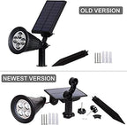 Halloween LED Solar Spotlights Violet, Super Bright 250LM Outdoor Security Garden Landscape Lamps, Auto-on at Night/Auto-Off by Day,180°Angle Adjustable for Patio,Tree,Deck,Wall, Pool Area
