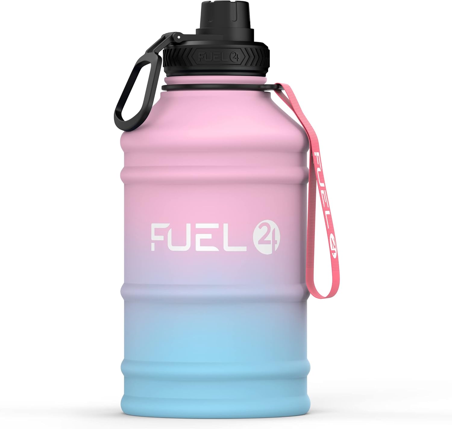 1.3L/2.2L Water Bottle Metal - STRONG, Drop & Leakproof BPA free 1L 2L Stainless Steel (2 Litre) - Large Gym Bottles for Men, Sports Water Bottle, Travel, Hiking Water Bottle Main image