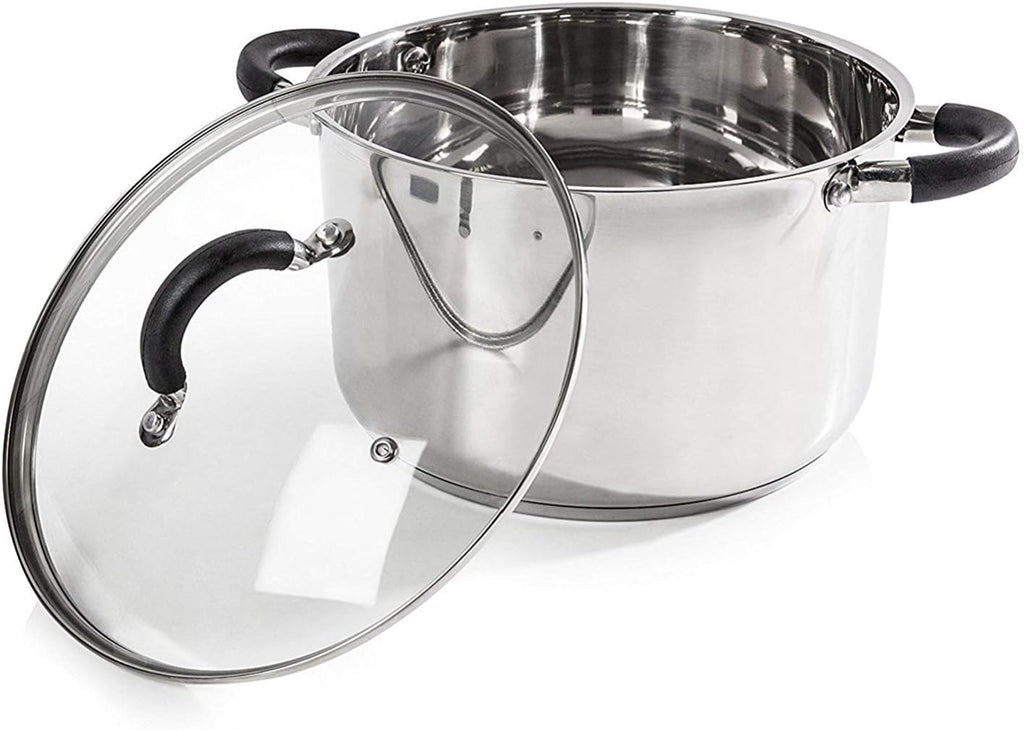 T80837 Casserole Dish, 24cm- Stainless Steel, Silver