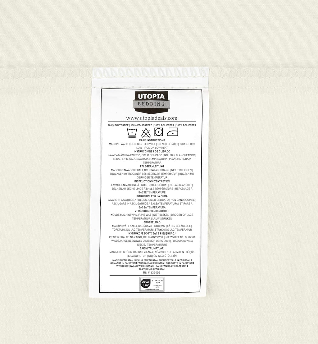 Bed Sheet Set Double, Sage, 4 Piece – Fitted Sheet, Flat Sheet with 2 Pillow Cases 50x75 – Wrinkle, Shrinkage & Fade Resistant – Oeko-Tex Certified, Polyester Microfiber Fabric