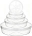 Hacaroa 24 Pack Clear Plant Saucer Drip Trays, 6/8/10/12 Inch Plastic Plant Trays Flower Pot Saucers for Indoor & Outdoor Plants, Round, 4 Sizes