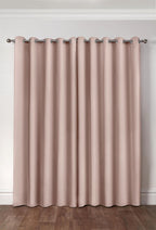 Emma Barclay Cali Eyelet - Woven Thermal Blackout Eyelet Curtains in Blush Pink - Width 66 x Drop 54" (168 x 137cm)