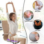 Gel Seat Cushion Double Thick - Honeycomb Breathable Office Chair Cushion for Back, Hip & Sciatica Pain Relief - Non-Slip Cool Gel Car & Wheelchair Cushion (Home/Work Use)