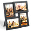 4x6 Picture Frame Collage - 4 Pack Frames Covered by Plexiglass for Wall Hanging and Tabletop, 4-Opening Dimensional Frame for Home