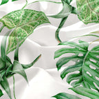 Palm Leaf Simple Light Green White King Size Duvet Cover Sets for Kids Adults,Plants King Size Bedding 3pc Bedspread Palm Leaf Bed Set,230X220cm
