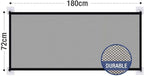 Magic Gate for Dogs, Portable Folding Safety Stair Gate Safe Guard Isolation Net with Hooks Indoor Pet Dog Mesh Fence, Easy Install Anywhere for Pet Dogs Cats, 180x72cm