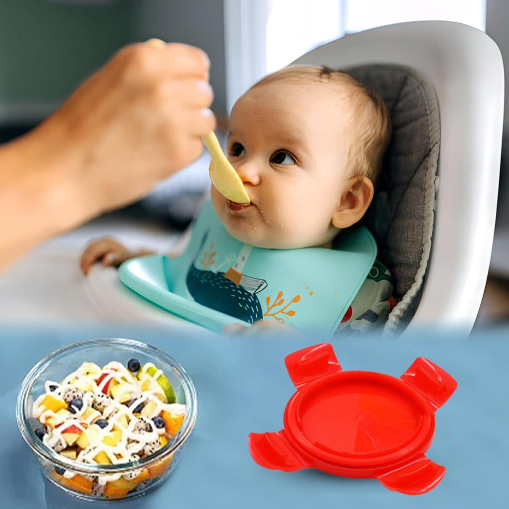 Baby Glass Food Containers with Lids (200ml, 6PCS) - BPA-Free Airtight Glass Bowl for Freezer, Meal Prep, and Microwavable Use - Ideal for Lunch Box and Snack Storage