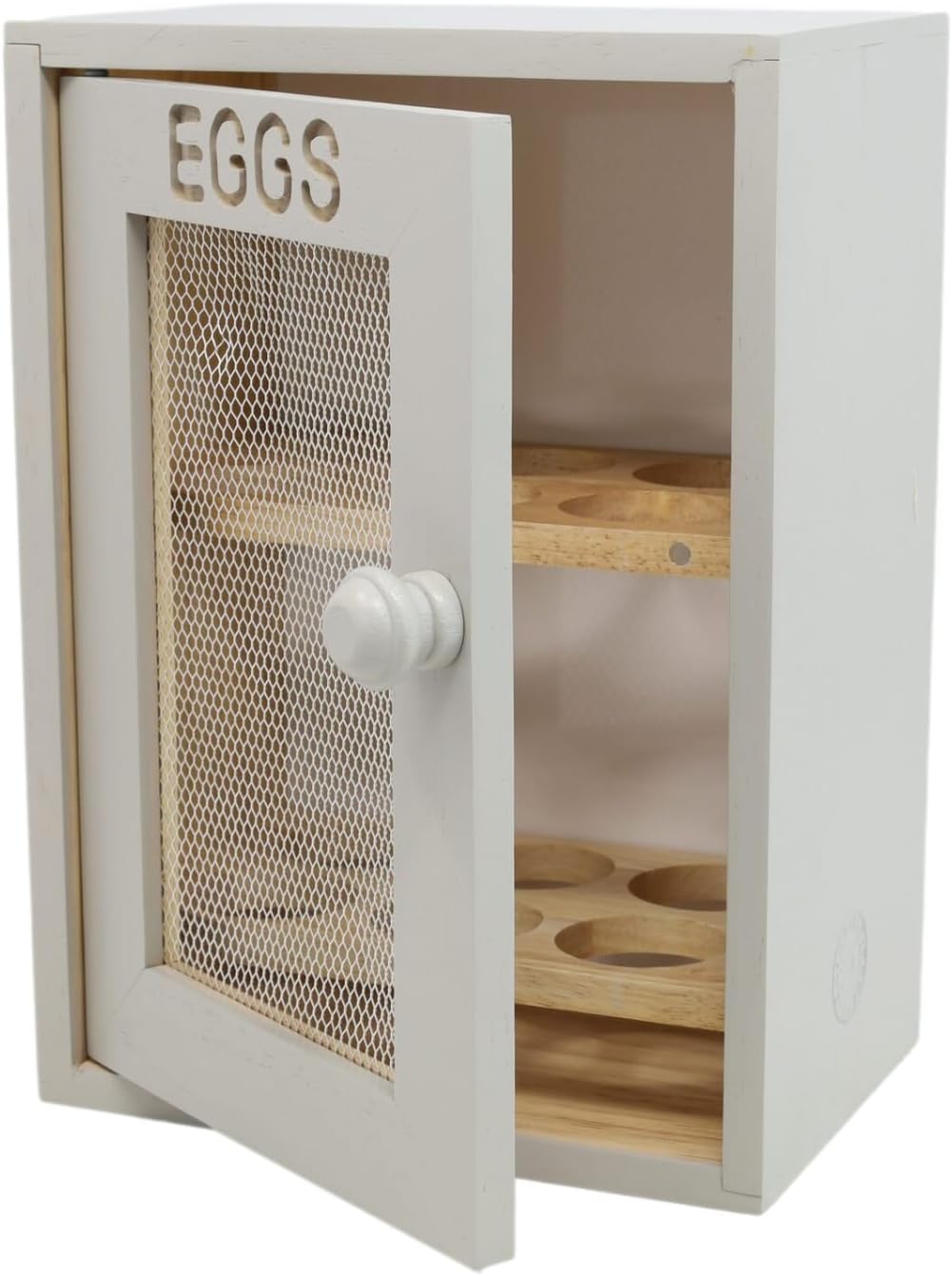 APOLLO THE HOUSEWARES BRAND 4936 Egg cabinet GREY, Wood, 12 x 18 x 25 cm
