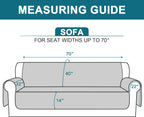 Sofa Cover 100% Waterproof Sofa Cover 3 seater Sofa Slipcovers Triple Non-Slip Couch Covers 3 Seater Washable Sofa Protector with Elastic Strap for Kids/Pets (Sofa 70", Khaki)