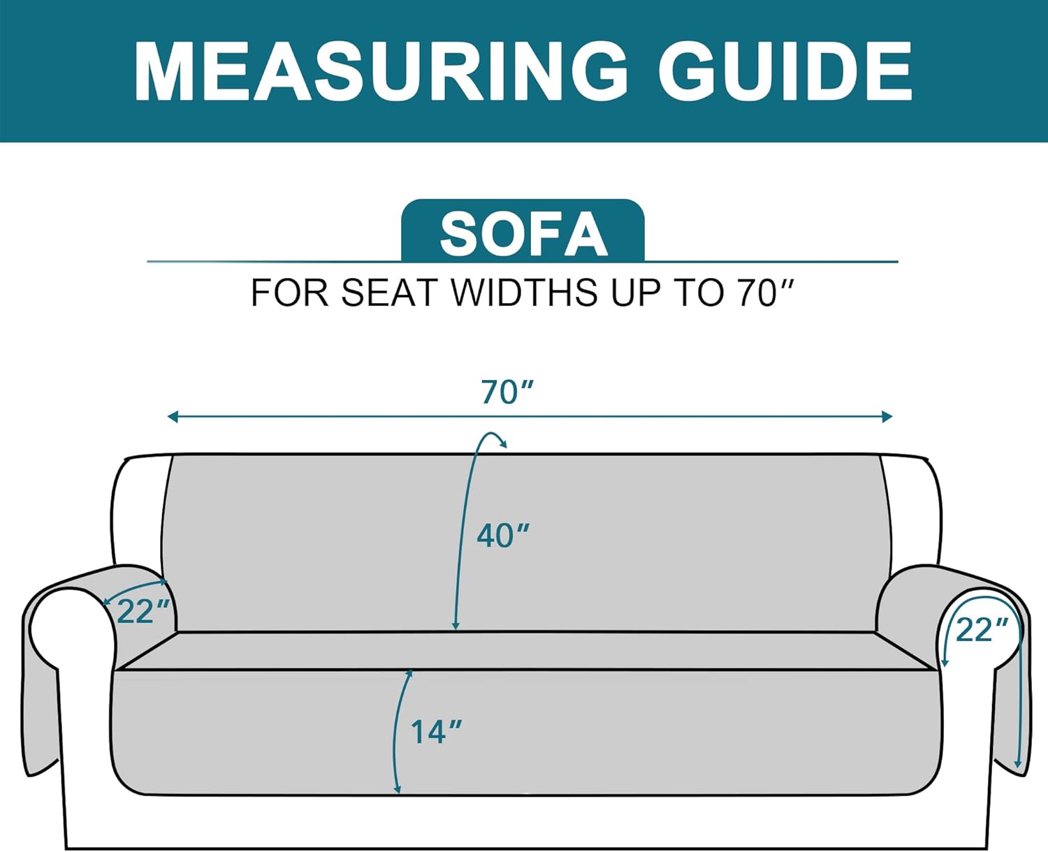 Sofa Cover 100% Waterproof Sofa Cover 3 seater Sofa Slipcovers Triple Non-Slip Couch Covers 3 Seater Washable Sofa Protector with Elastic Strap for Kids/Pets (Sofa 70", Khaki)
