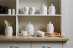 Premier Housewares Charm Milk and Sugar Set, White, Set of 2