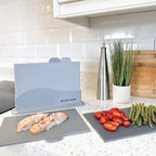 Blackmoor Grey Chopping Board Set of 4 / Versatile and Durable Chopping Boards for Kitchen/Cutting Meat, Fish, Vegetables, Hot Foods and More/Dishwasher Safe