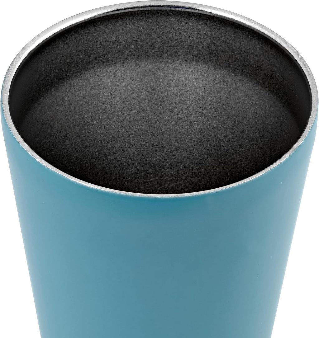 The Sipper Stainless Steel Insulated Tumbler with Straw and Lid Double Walled BPA Free Splash Proof Travel Cup for Cold Drinks 550ml - Powder Blue