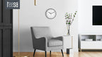 Teesa Clock Analog Wall Universal 20 cm TSA0038B Black