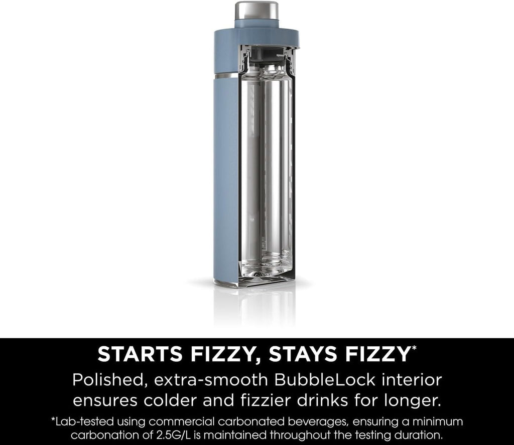 Thirsti Water Bottle and Flask 700 ML With Leak-Proof Lid, Designed For Carbonated, Hot & Cold Drinks, Ideal For Travel & Sports, Triple Insulated, Stainless Steel Bottle, Blue, DW2401EUUKBL