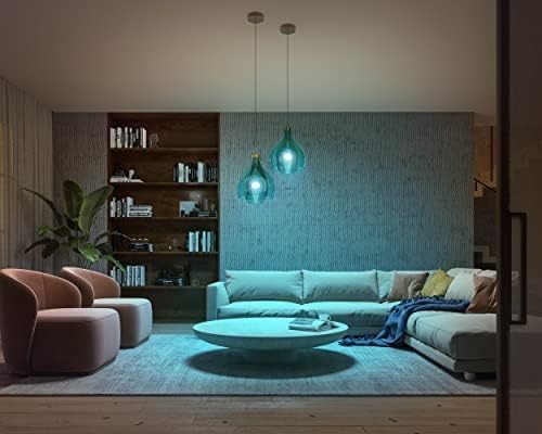 New White and Colour Ambiance Smart Light Bulb 75W - 1100 Lumen [E27 Edison Screw] with Bluetooth. Works with Alexa, Google Assistant and Apple Homekit.