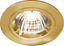 IP20 230V/12V GU10/MR16 Recessed Fixed Twist and Lock Aluminium Downlight, Brass