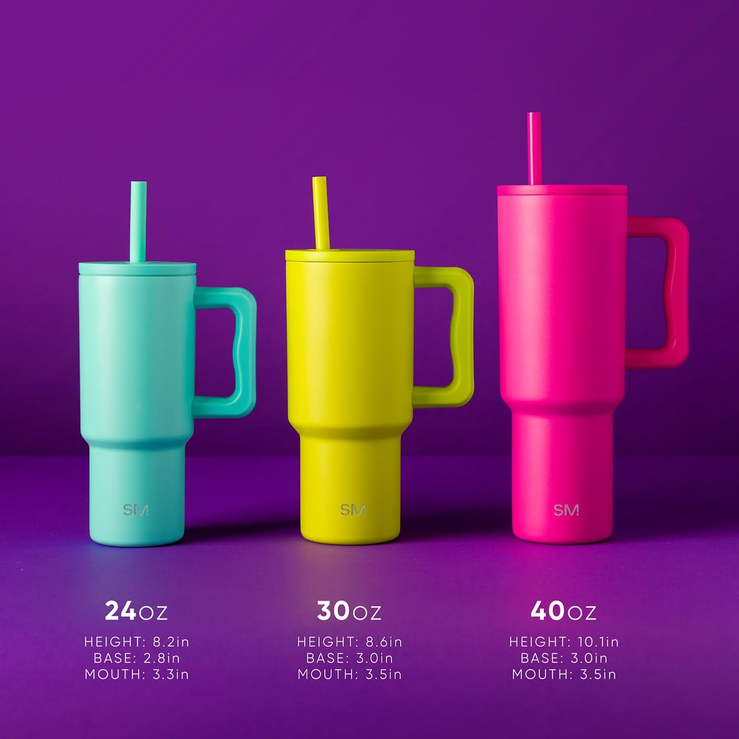 Kids 24 oz Tumbler with Handle and Silicone Straw Lid | Spill Proof and Leak Resistant | Reusable Stainless Steel Cup | Gift for Kids Boys Girls | Trek | 710ml | Almond Birch