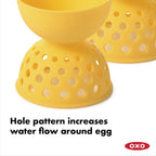 Good Grips 2-Piece Silicone Egg Poacher Set