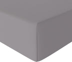 Bedding Soft Microfibre King Size Fitted Sheet with 12 inch (30 cm) Deep Pocket, 150 x 200 cm, Dark Grey