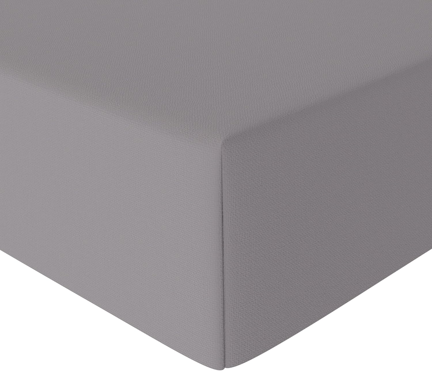 Bedding Soft Microfibre King Size Fitted Sheet with 12 inch (30 cm) Deep Pocket, 150 x 200 cm, Dark Grey