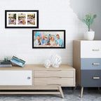 3 Aperture Photo Frame 6x4 Black with Mount, Multiple Picture Frames 6x4 for Tabletop Display and Wall Decoration