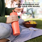 Insulated Tumbler with Lid and Straw | Iced Coffee Cup Reusable Stainless Steel Water Bottle Travel Mug | Gifts for Women Men Her Him | Classic Collection | 830ml | Forest
