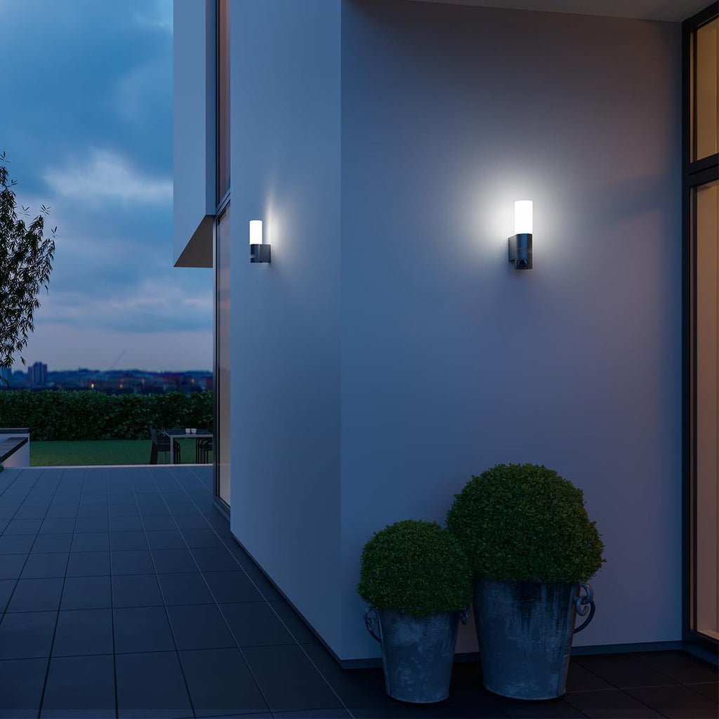 Steinel LED Outdoor Light L 605 S, 180° Motion Detector With Maximum 10 m Range, 11.3 W, 729 lm, Aluminium, Anthracite