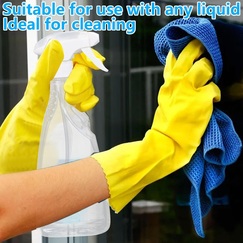 2 Pcs Transparent Empty Fine Mist Plastic Spray Bottle 500Ml Water Spray Bottle For Gardening Cleaning Air Freshening Hair Sprayer, material - Polyethylene Terephthalate